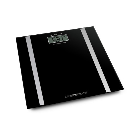 EBS013K BATHROOM WEIGH FIT BLACK Glas digital