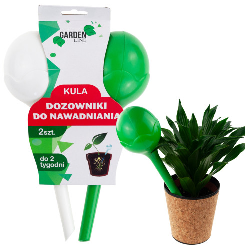 EDA8563-NEUE BEWÄSSERUNG KUGELN BLUME PFLANZE ZINKEN SPENDER IRRIGATOR 2PCS. KUGEL