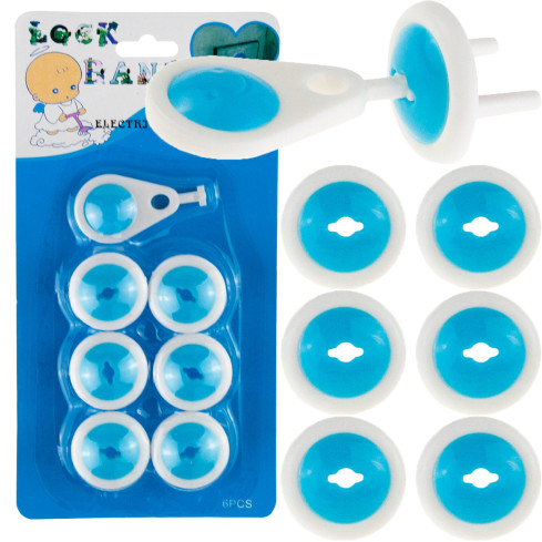 ER9 VERRIEGELUNGSSTECKERSCHUTZ FÜR STECKDOSEN 6STK