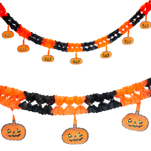 HL20 HALLOWEEN GIRLANDE PAPIER DIANIE BANNER 3M