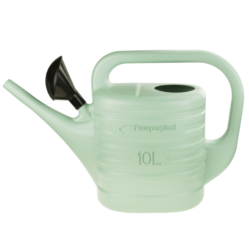 IKZ10-623u Garden Watering Can for Vegetables, Sage Green, 10 L, with Strainer, Universal