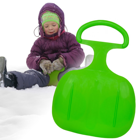 ISF-361C Plastová skluzavka ZDARMA pro klouzání na sněhu ZELENÁ