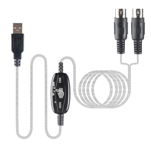 PC40 KABEL USB NA MIDI PŘEVODNÍK IN OUT ROZHRANÍ RYCHLÝ PŘENOS