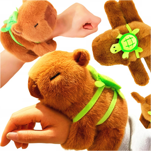 TG81323 Capybara Wrist Plush Toy, Animal Mascot, Teddy Bear, Backpack, St. Nicholas Day Gift