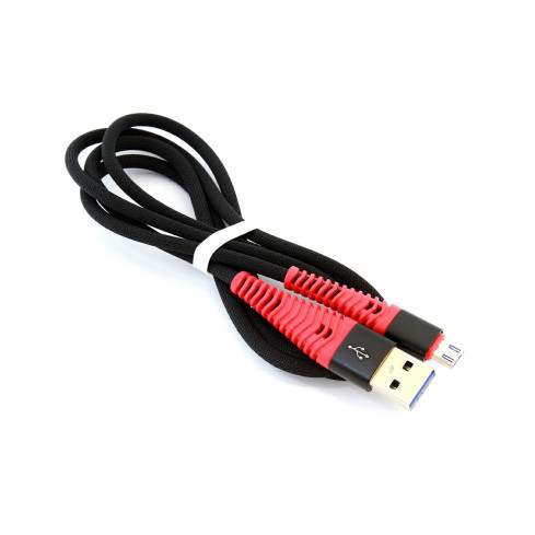 KK21N MICRO USB 1M QUICK CHARGE Nylonový opletený kabel