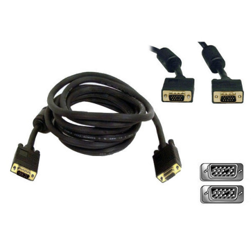 TV1 D-SUB FULL HD VGA SVGA CABLE 10m Verlängerungskabel