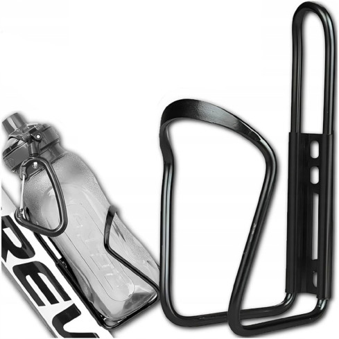 NN93 Bike Water Bottle Cage with Aluminum Mount, 2 Colors: Black and Silver