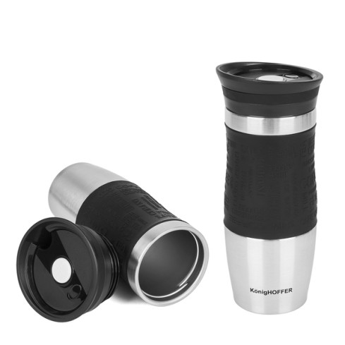 TD18 KonigHOFFER 400ML schwarzer Thermosbecher