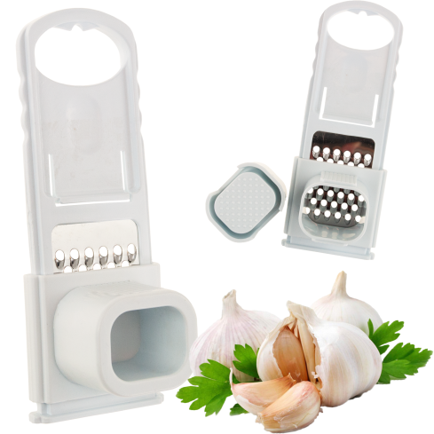 LUXL-145 FLACHE REIBE FÜR KNOBLAUCH INGWER NÜSSE REIBEN HACKMESSER KLEIN STAHL