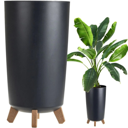 DGTL240-S433 Gracia Tubus Slim Plant Pot, Anthracite