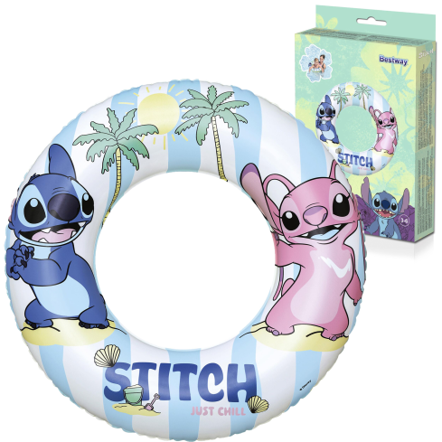 9104u Inflatable Beach Swim Ring: Lilo & Stitch