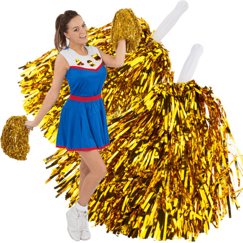TG67401 Metallic Pom-Pom, Cheerleader Pom-Poms, Dance Pom-Poms