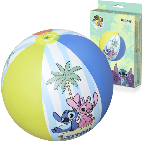 9104t Inflatable Beach Ball for Kids, 51 cm, Lilo & Stitch