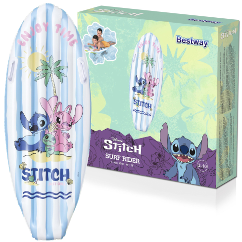 9104v Inflatable Water Mattress: Disney Lilo & Stitch Board
