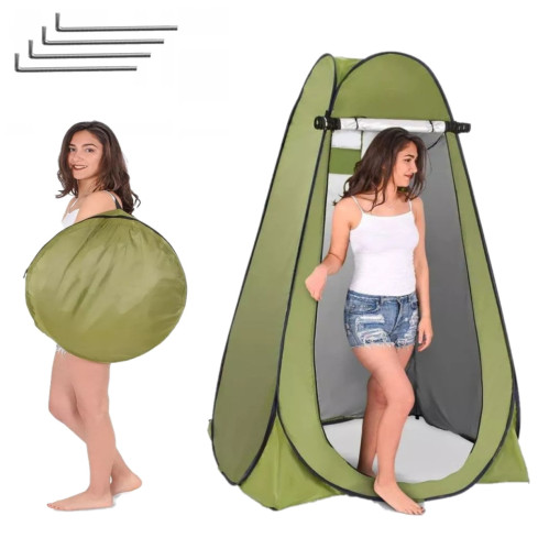 TG64417-2 Folding Beach Shower and Changing Tent, Portable Pop-Up Toilet