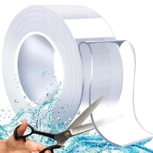 TG72963 Reusable Double-Sided Nano Grip Mounting Tape, Waterproof, 5 m