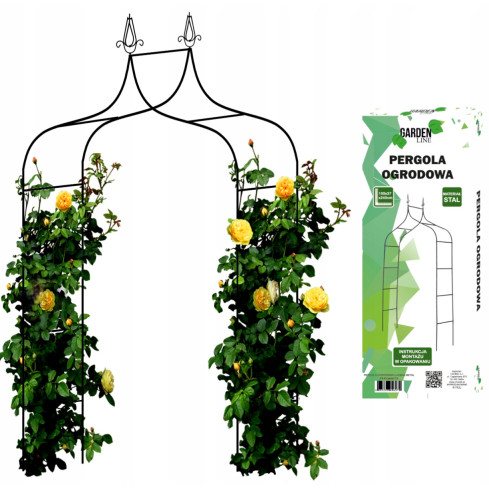 PERG-N6078 Gartenbogen Metallbogen für Rosen Blumen Zweige 240cm