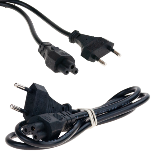 PK2 laptop power cord (clover-shaped plug)