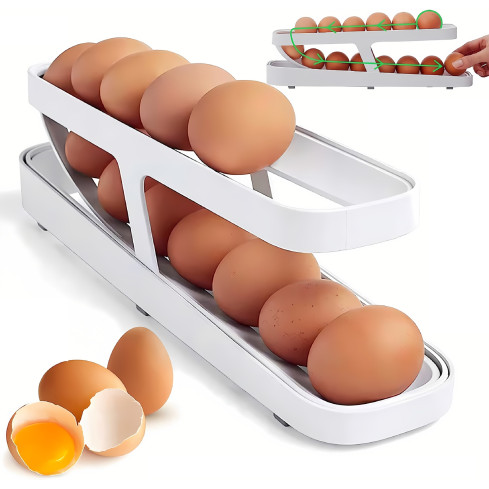 TG80294 Egg Container, Refrigerator Organizer, Egg Box, Egg Drawer