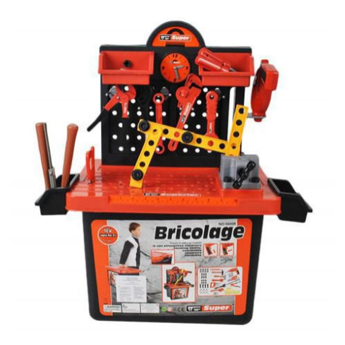 CC63 WERKSTATT MIT WERKZEUGKASTEN + BOHRMASCHINE