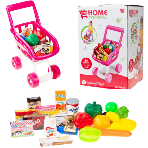 TG55682 Einkaufswagen mit Zubehör Supermarktkorb