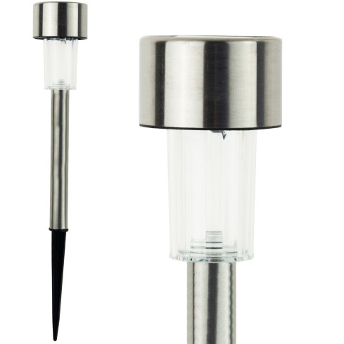 SOL0625 zahradní LED solární lampa solární lampa z nerezové oceli