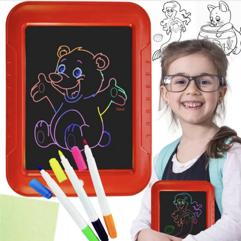 TG56631 Drawing Tablet for Kids: Educational Templates and Markers