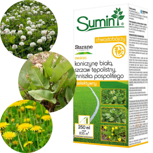 SUM29 for well-maintained lawns, controls weeds in the lawn, weed killer 250 ml, for dandelions