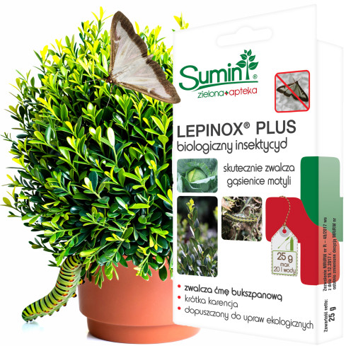 SUM32 Lepinox PLUS 25g, pest control product for box tree moths and butterfly caterpillars