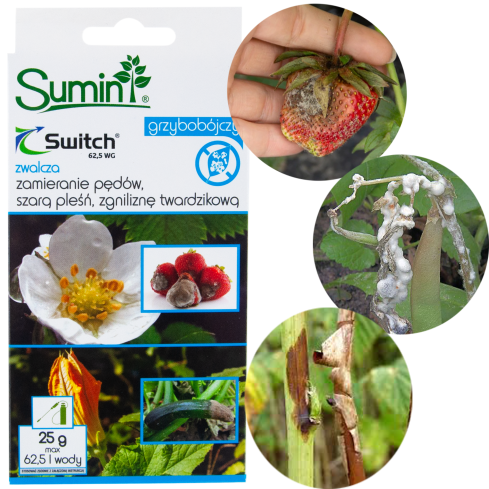 SUM43 fungicide Switch 62.5 WG, 25 g, for gray mold, rot, and shoot dieback