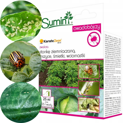 SUM44 Karate Zeon Insecticide for Controlling Colorado Potato Beetles, Aphids, and Thrips, 25 ml