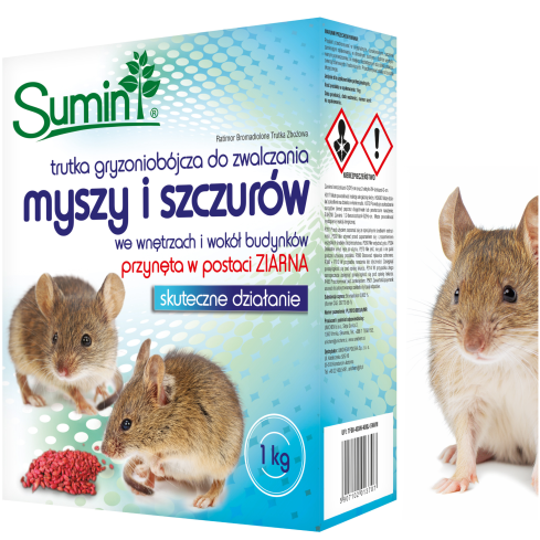 SUM59 Sumin Rodenticide for Mice and Rats, Grain-Based, 1 kg
