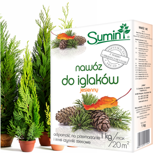SUM65 Sumin Fall Conifer Fertilizer, 1 kg, Optimal Granule Formula