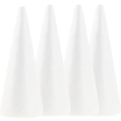 TG26227 polystyrenový kužel polystyrenové kužely 17CM vánoční stromek velký pro ozdravení 4ks