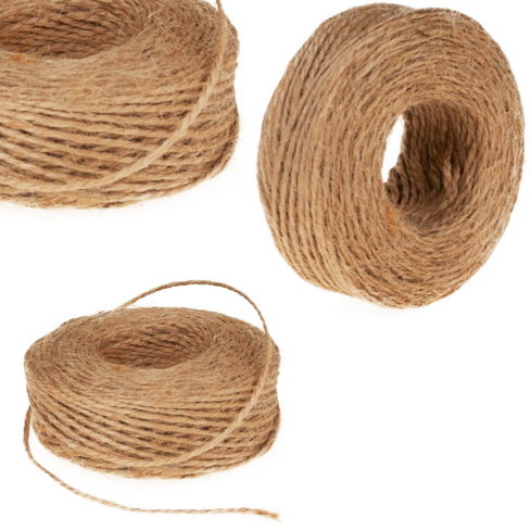 TG40106 ÖKOLOGISCHE JUTEKORDEL NATURBRAUN 50M