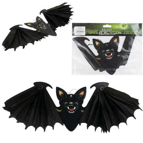 TG44483 FLEDERMAUS HALLOWEEN DEKORATION HÄNGEND GROSS