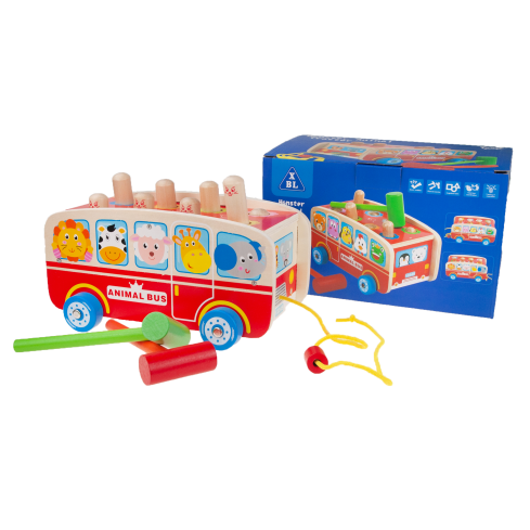 TG50021 BUS HOLZ KINDERSPIELZEUG