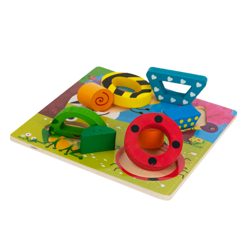 TG50027 Puzzles aus Holz Bauernhof Tiere Bauklötze