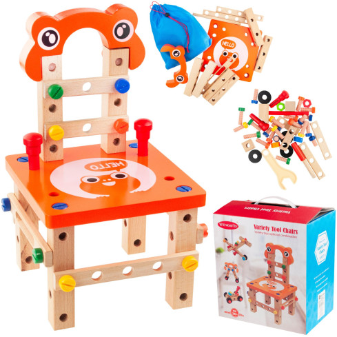 TG55487 DREHBARER STUHL HOLZSPIELZEUG