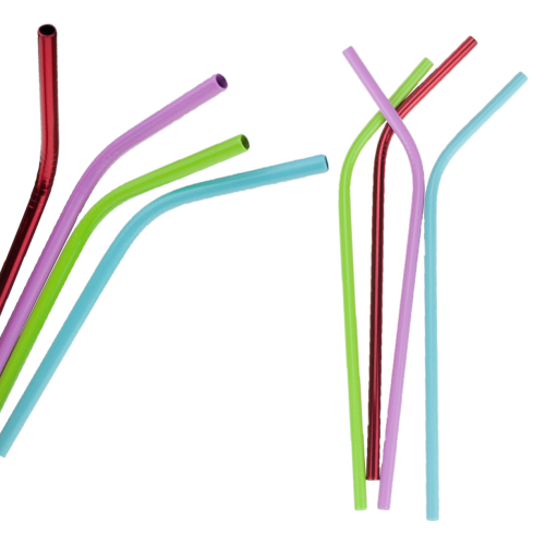 TG56262 STROHHALME METALL ÖKO WIEDERVERWENDBARE ROHRE BUNT