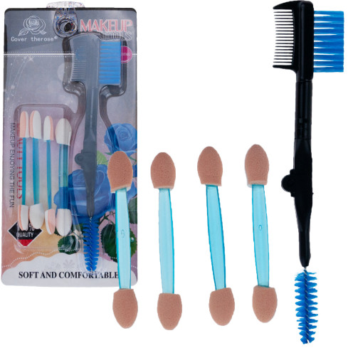 TG56470 AUGE MAKE-UP PINSEL SCHATTEN AUGENBRAUEN WIMPERN SET