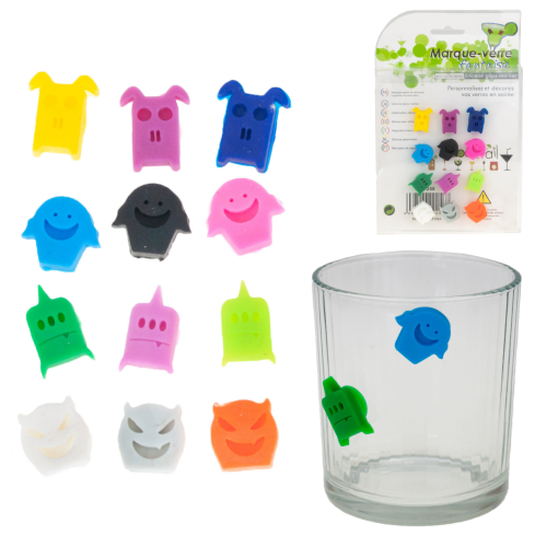 TG56549 SKLENĚNÉ LÍSTKY duchové Halloweenská razítka