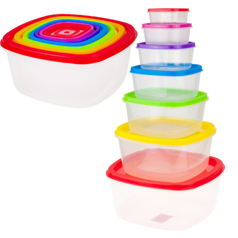 TG56581 FOOD PACKETS 7dílná sada kuchyňských boxů na svačinu