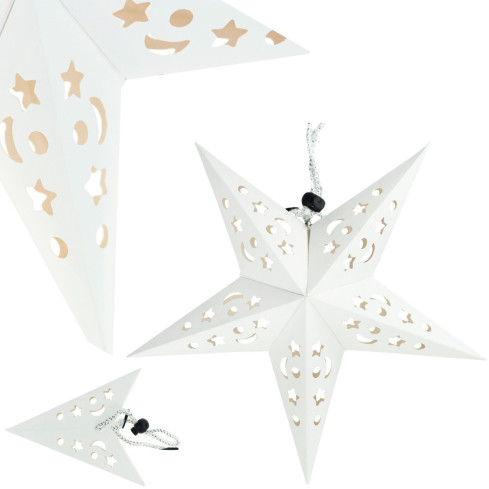 TG59706-1 STARLET HOLIDAY STREET VERTICAL 3D OPEN WINDOW DECORATION 45cm