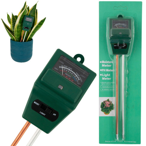 TG60492 3-in-1 Soil pH and Moisture Tester by Słońca