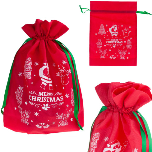 TG61382-2 WEIHNACHTSGESCHENK TASCHE ECO GESCHENK TASCHE ROT
