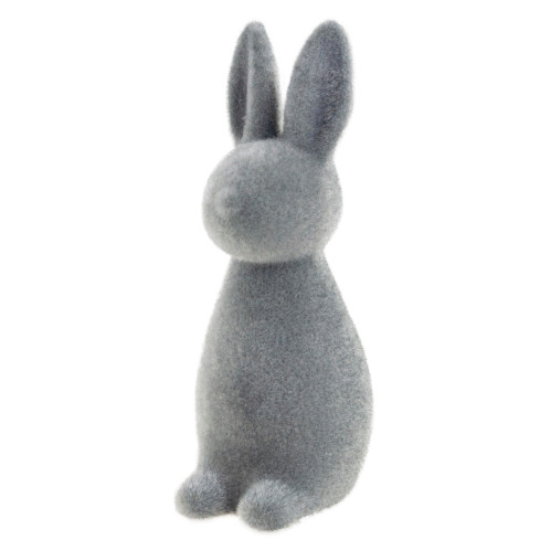 TG63559-6 VELOURS HASE KANINCHEN BEFLOCKT OSTERN ORNAMENT DEKOR