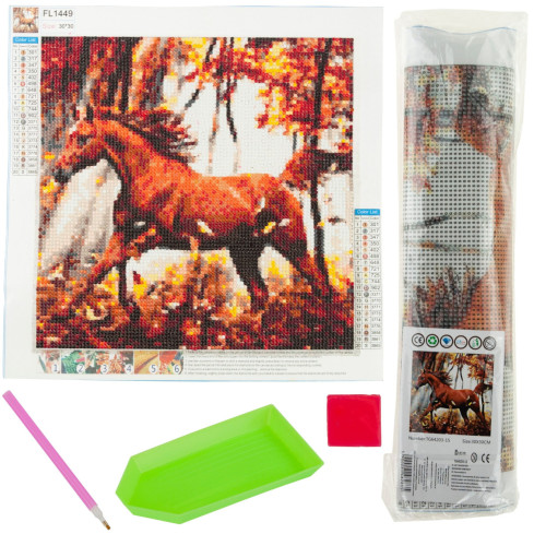 TG64203-15 DIAMANT-STICKEREI PFERD 3D DIAMANT-MALEREI