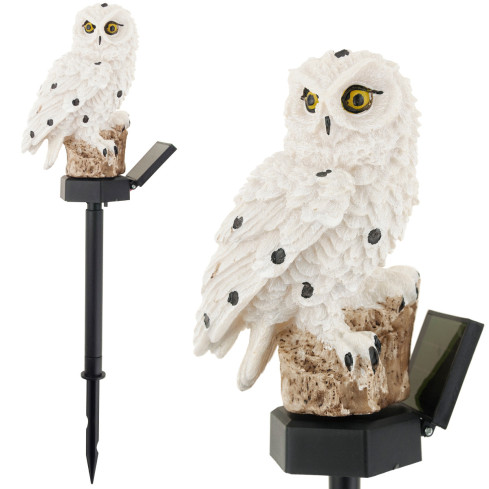 TG64621 Decorative Solar LED Owl Lamp with Twilight Sensor