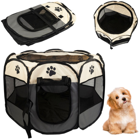 TG64647 HUNDEKÄFIG KATZENSTALL STALL BETT GATTER